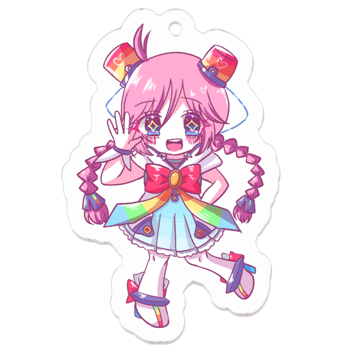 アクリルキーホルダー - 50 x 50 (mm)