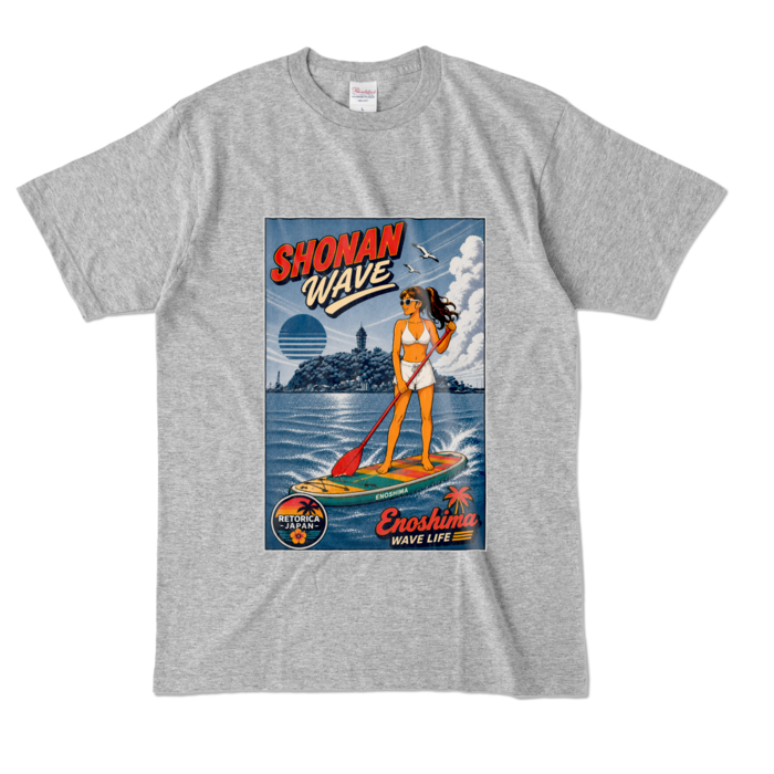 カラーTシャツ - L - 杢グレー (濃色)
