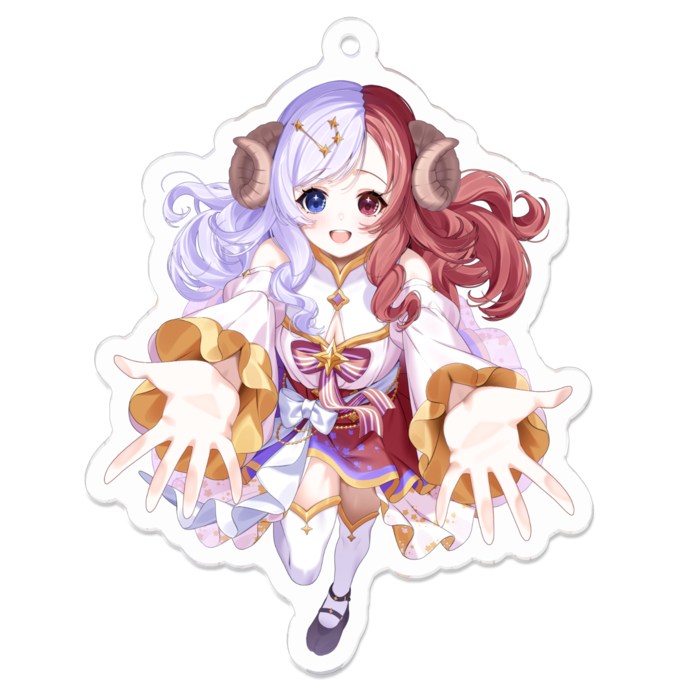 アクリルキーホルダー - 70 x 70 (mm)キービジュ全身