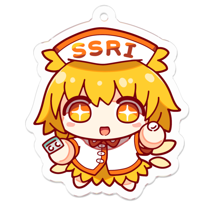 アクリルキーホルダー - 50 x 50 (mm)