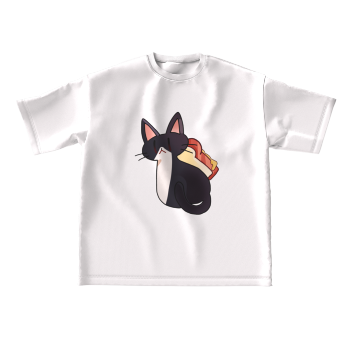 白ビッグシルエットTシャツ - L -