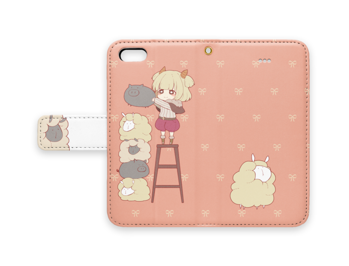 手帳型iPhoneケース - iPhone 5 / SE - ストラップ穴 あり