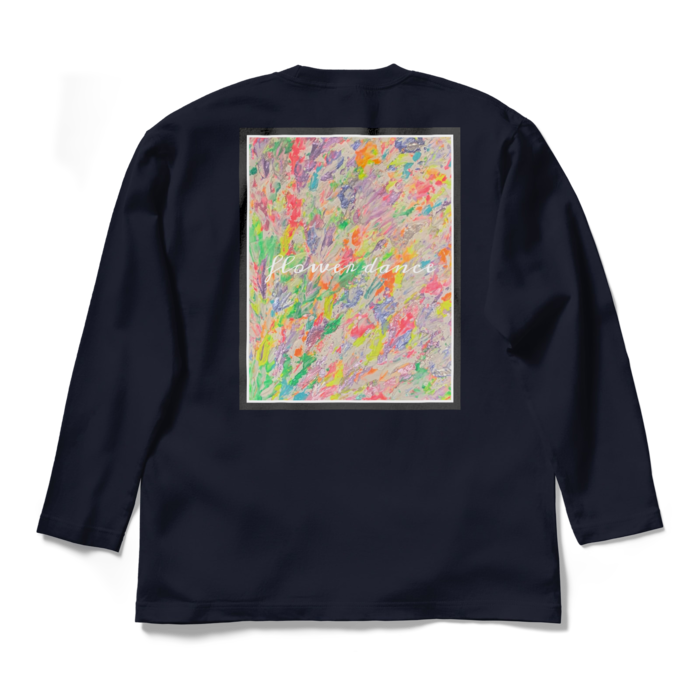 flower dance light ロングスリーブTシャツ - L - ネイビー