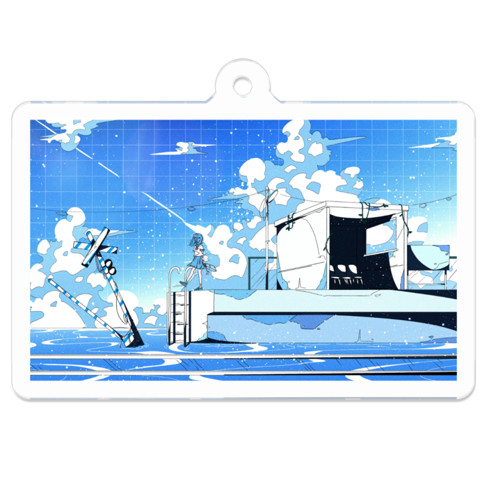 アクリルキーホルダー - 50 x 50 (mm)