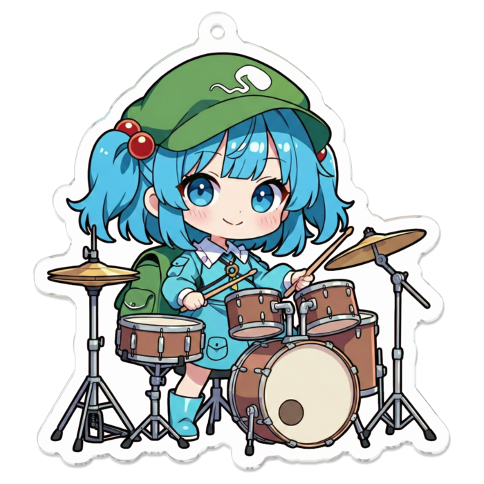 アクリルキーホルダー - 70 x 70 (mm)(キャラのみ)