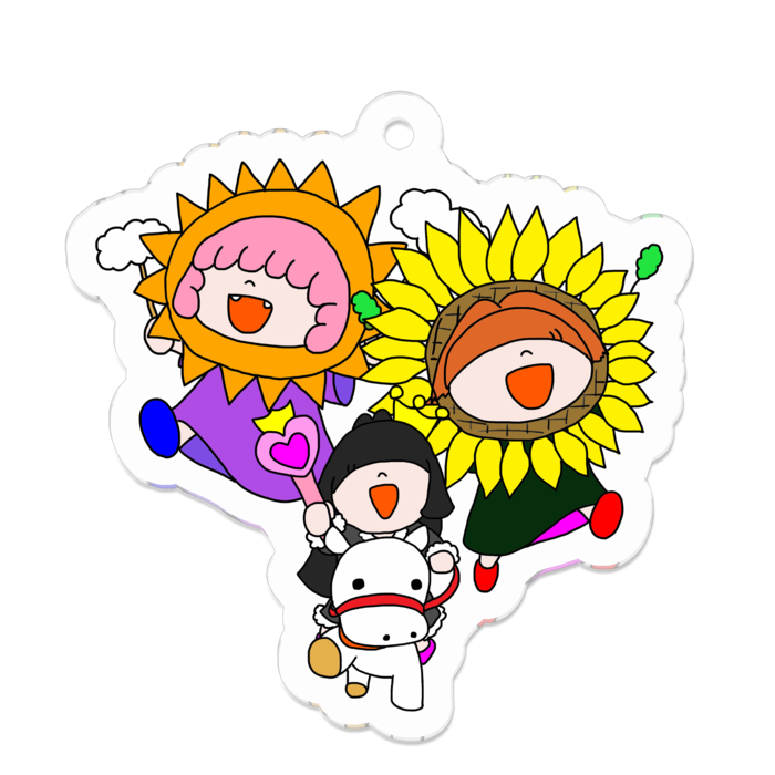 アクリルキーホルダー - 50 x 50 (mm)