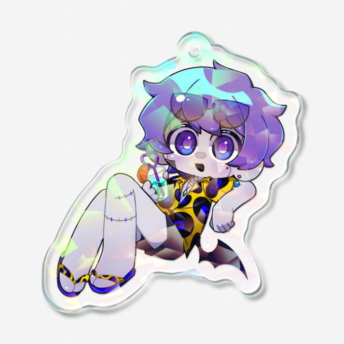 ホログラムアクリルキーホルダー - 50 × 50mm