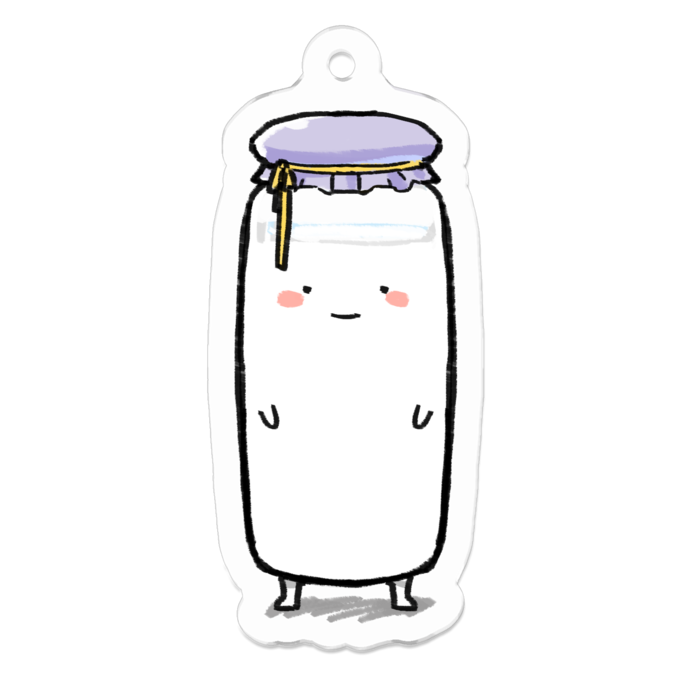 アクリルキーホルダー(コーティング) - 50 x 50 (mm)