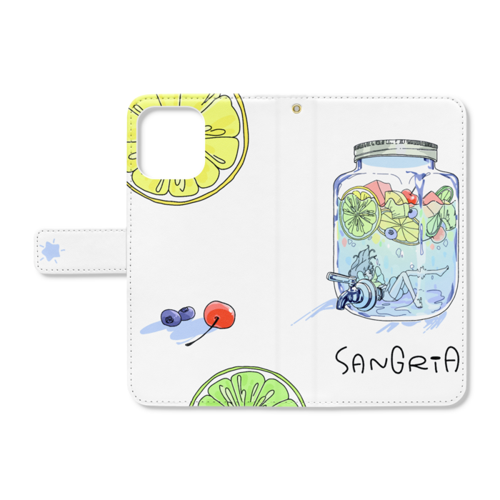 手帳型iPhoneケース - iPhone12 ProMax - ストラップ穴 あり