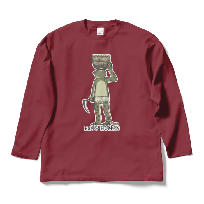 ロングスリーブTシャツ - L - バーガンディ