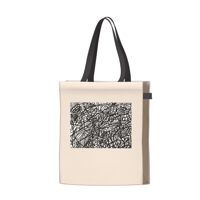ツートンカラーバッグ - ブラック - W34 × H41 × D14cm