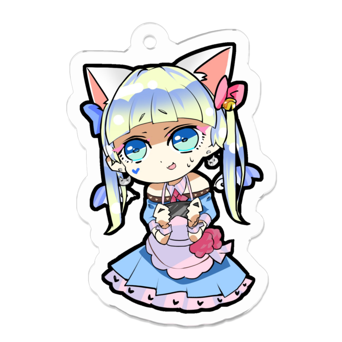 アクリルキーホルダー（コーティング） - 50 x 50 (mm)