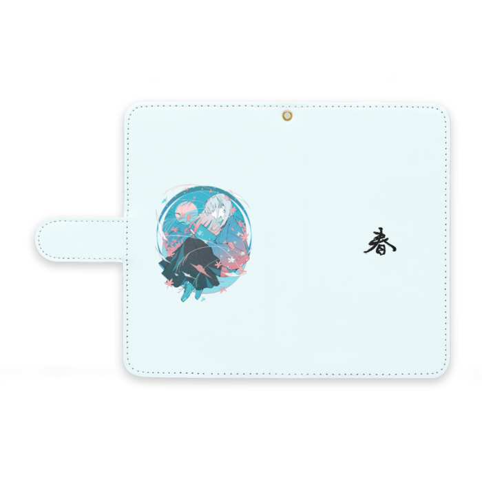 手帳型Androidケース - M - ストラップ穴 あり