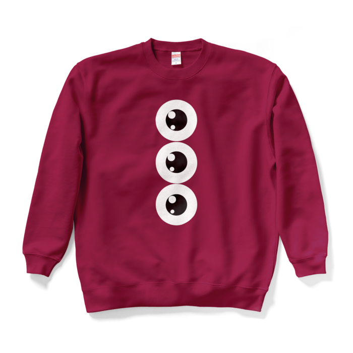 めだま三兄弟スウェット - XL - バーガンディ