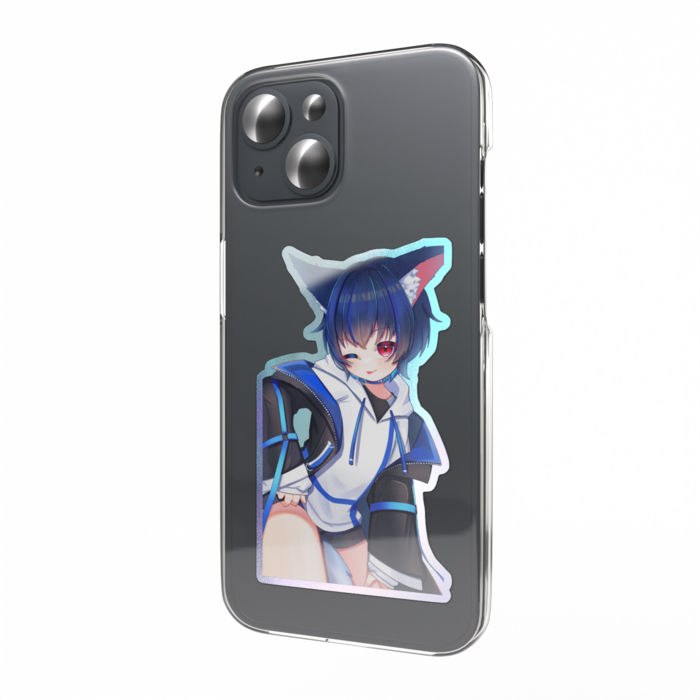 オーロラスマホステッカー - 縦