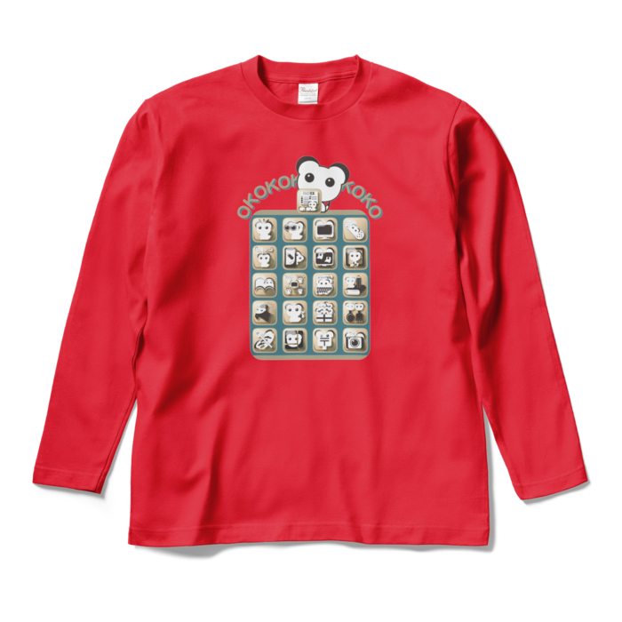 ロングスリーブTシャツ - M - レッド