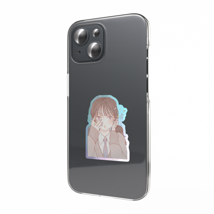 オーロラスマホステッカー - 縦