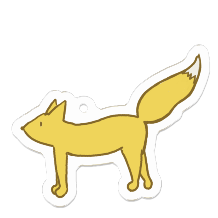 アクリルキーホルダー（コーティング） - 50 x 50 (mm)