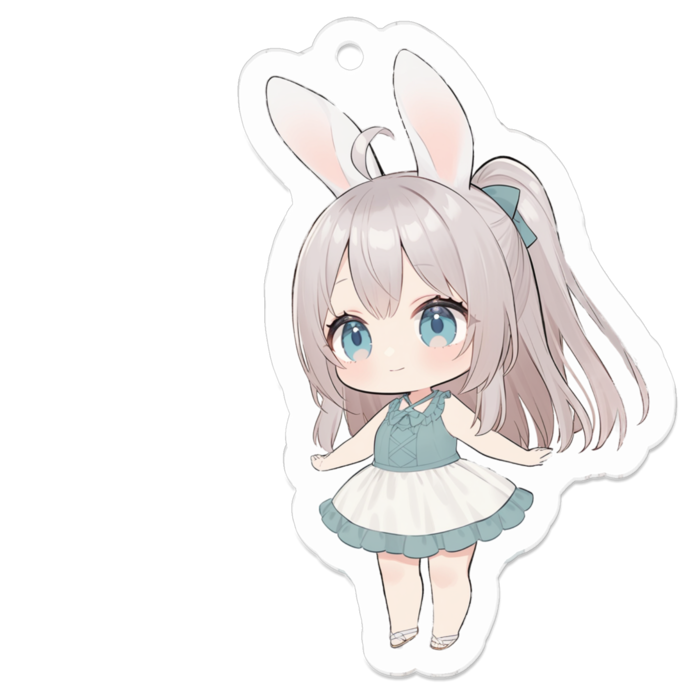 アクリルキーホルダー（コーティング） - 50 x 50 (mm)