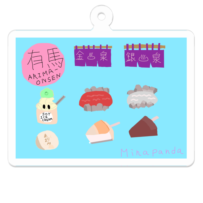 アクリルキーホルダー - 50 x 50 (mm)