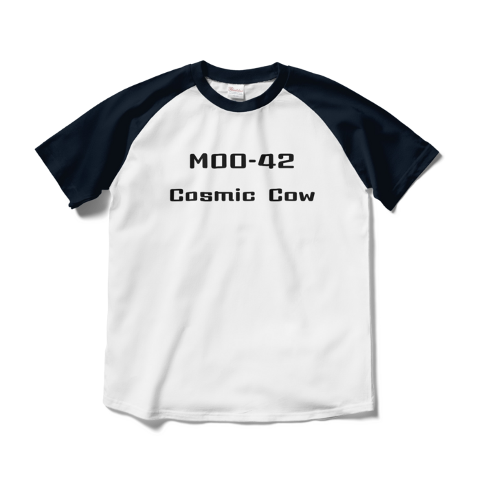 ラグランTシャツ - M - ホワイト×ネイビー(2)