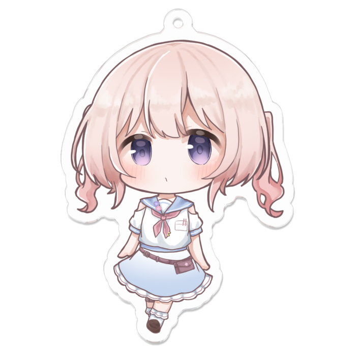 アクリルキーホルダー(夏服ツインテール) - 70 x 70 (mm)(5)