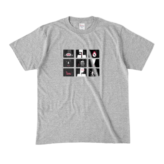 カラーTシャツ(濃色) - M - 杢グレー