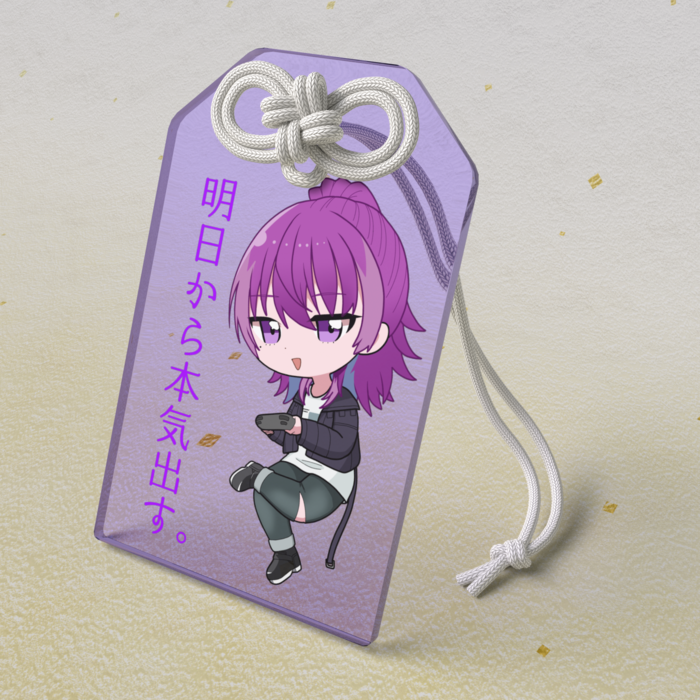 アクリルお守り - 50 × 80mm ミニイリス２