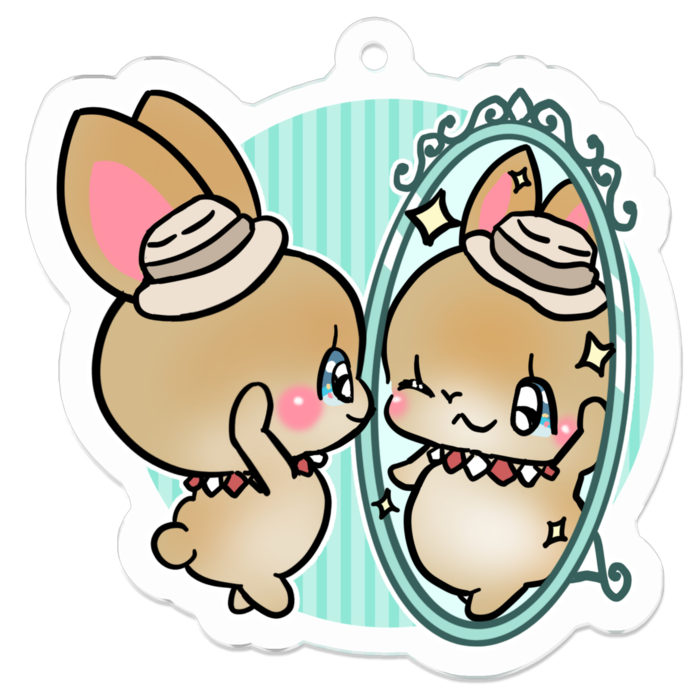 アクリルキーホルダー - 50 x 50 (mm)