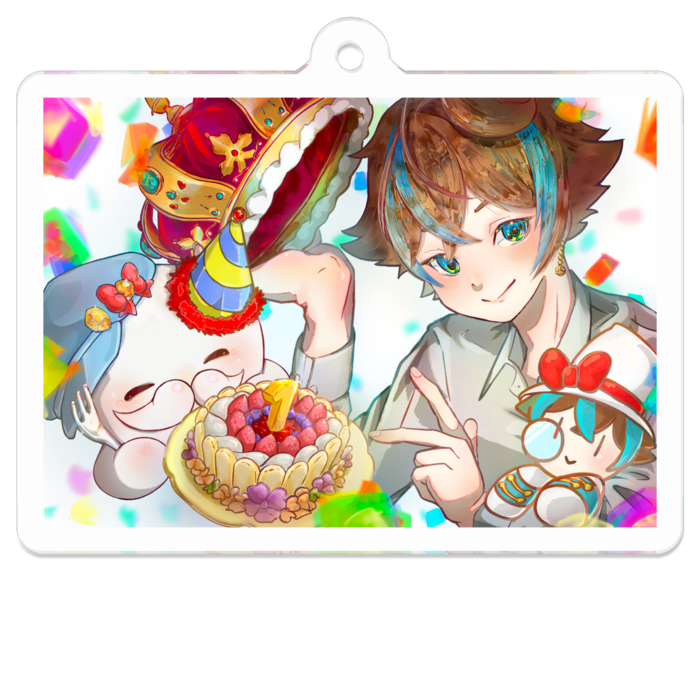 アクリルキーホルダー - 50 x 50 (mm)