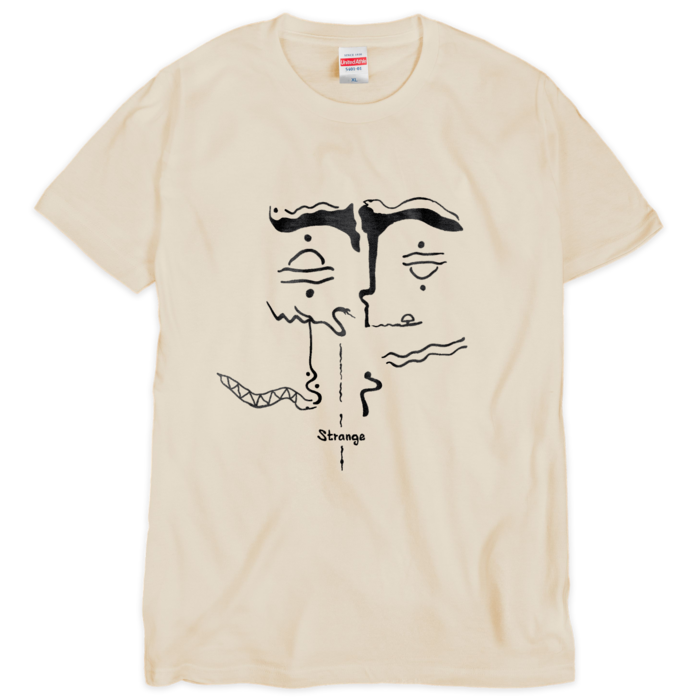 Strange T-shirt(Natural) - XL -