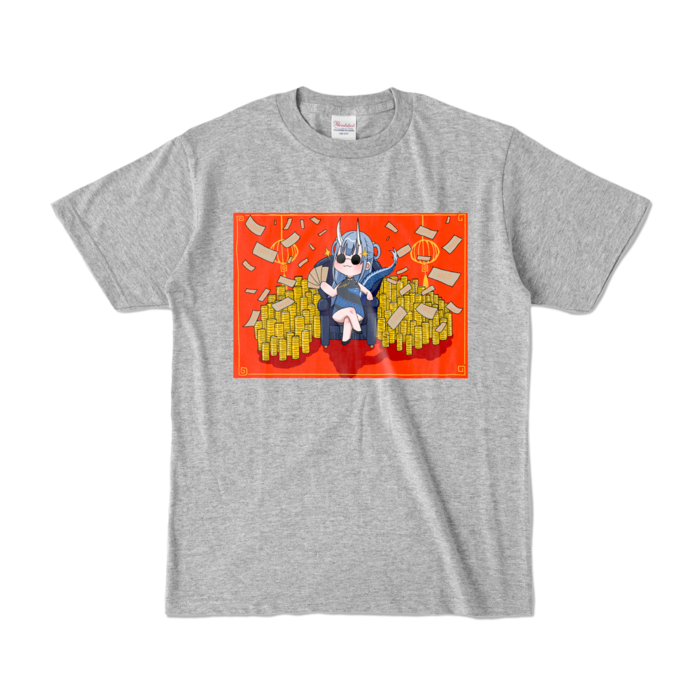 カラーTシャツ - S - 杢グレー (濃色)