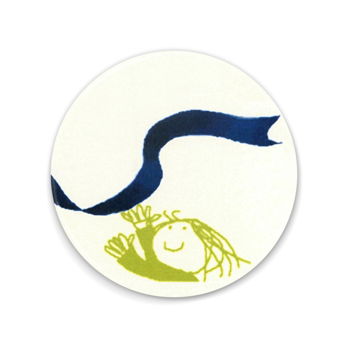 ふわっとリボン・缶ミラー - 75mm