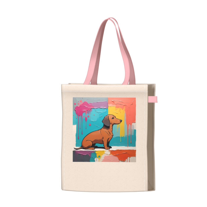 ツートンカラーバッグ - ピンク - W34 × H41 × D14cm