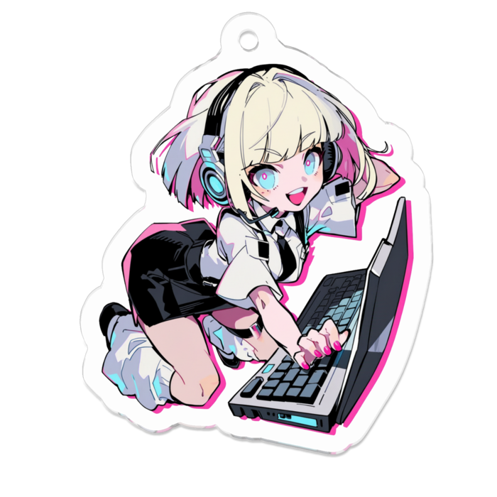 アクリルキーホルダー - 50 x 50 (mm)