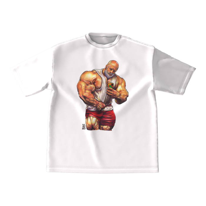 ビッグシルエットTシャツ - M - 両面