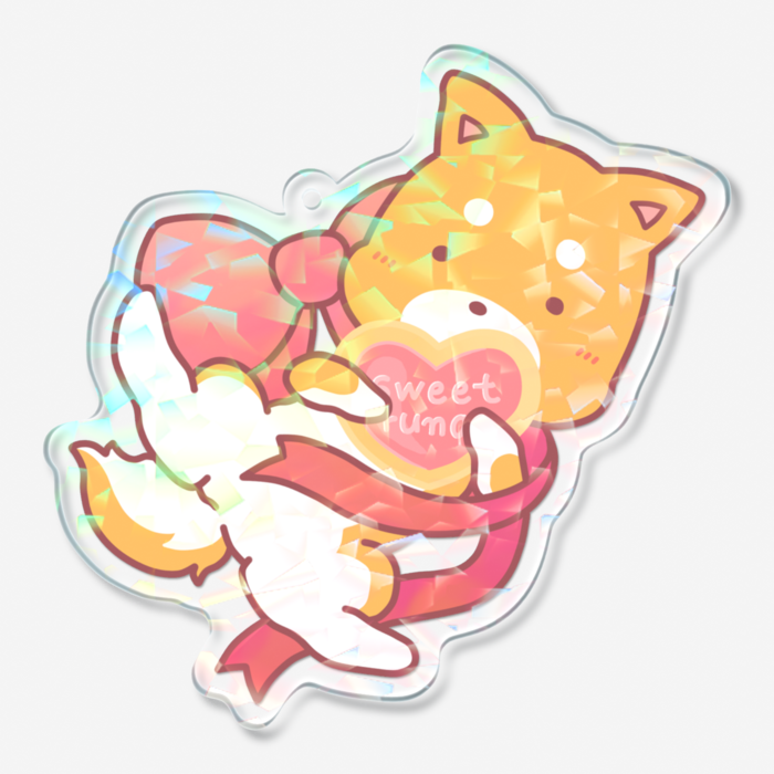 ホログラムアクリルキーホルダー - 70 × 70mm