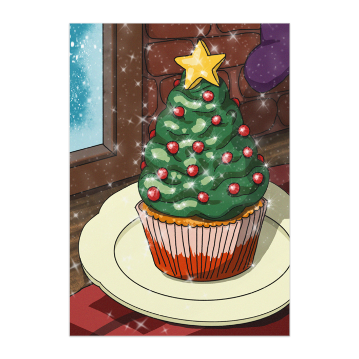 ✧₊˚☃︎ ツリーカップケーキ ☃︎˚₊✧ ポスター - B3