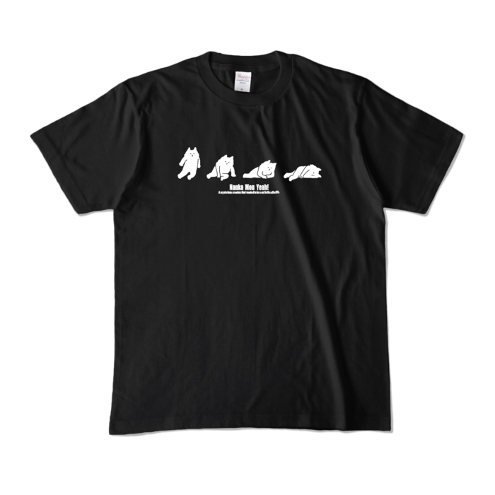 カラーTシャツ - M - ブラック (濃色)(白塗り)