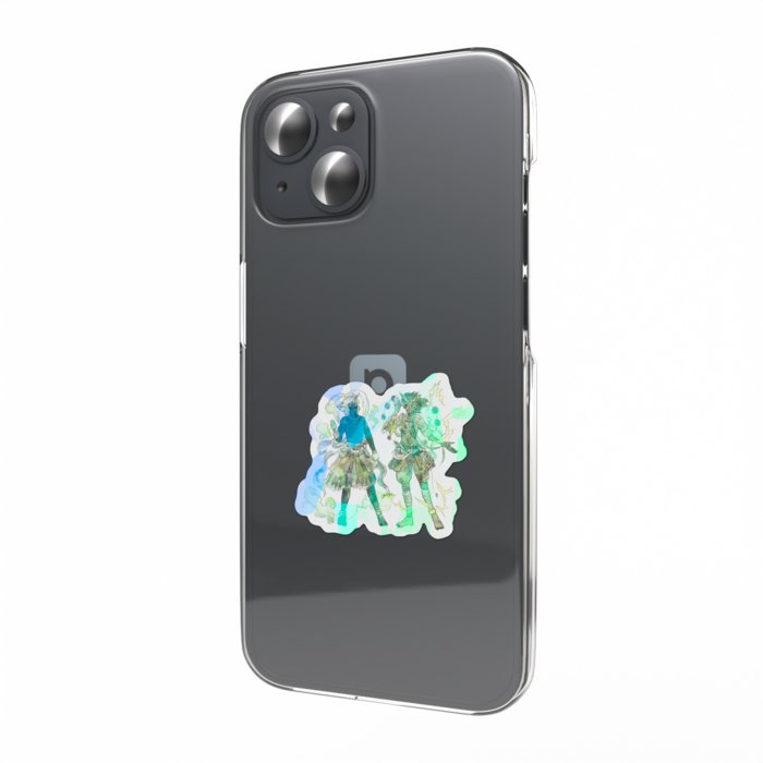 ホログラムスマホステッカー - 縦(1)