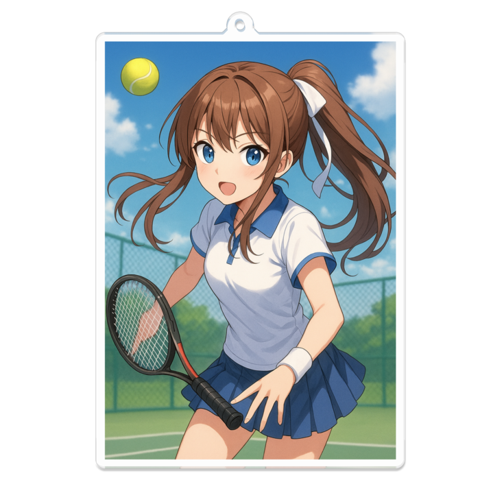 アクリルキーホルダー（コーティング） - 100 x 100 (mm)