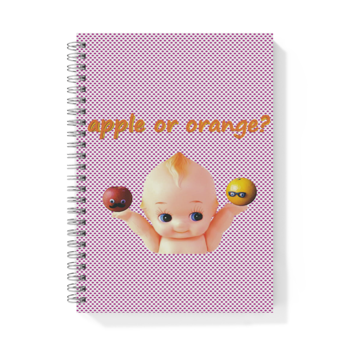 apple or orange? カラー:ピンク ドット(水玉)