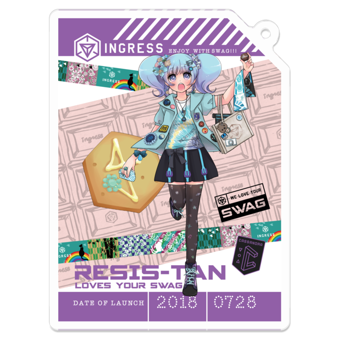 アクリルキーホルダーM - 70 x 70 (mm)