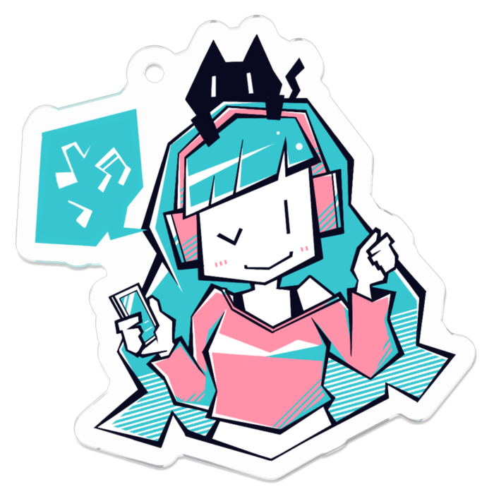 アクリルキーホルダー - 50 x 50 (mm)