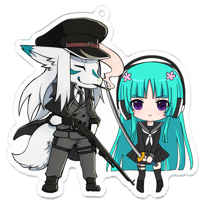 アクリルキーホルダー - 70 x 70 (mm)