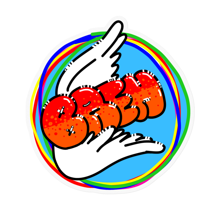 ステッカー - 100 x 100 (mm)