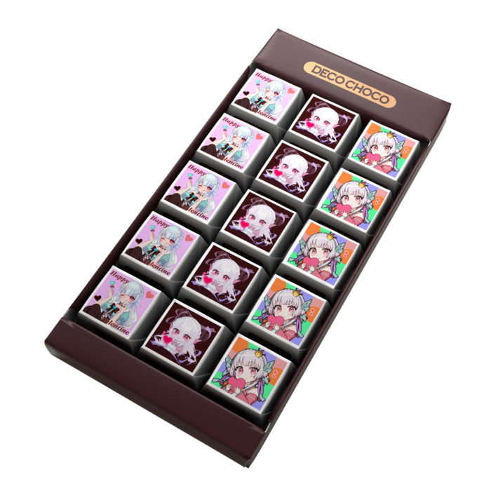 DECOチョコ - 列ごとにデザイン