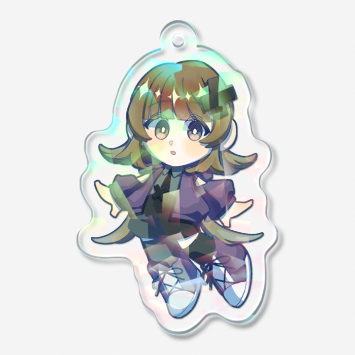 ホログラムアクリルキーホルダー - 50 × 50mm