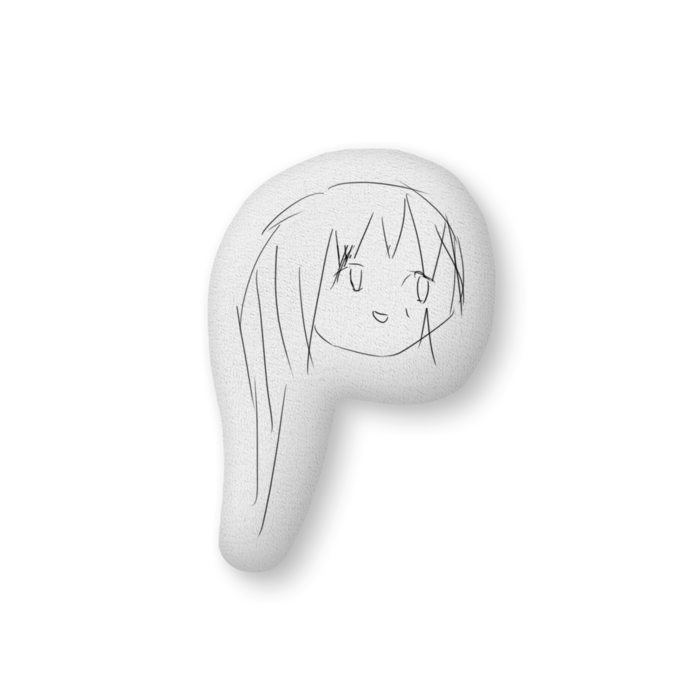 ふかふかクッション - 中(H56×W36cm) - 片面
