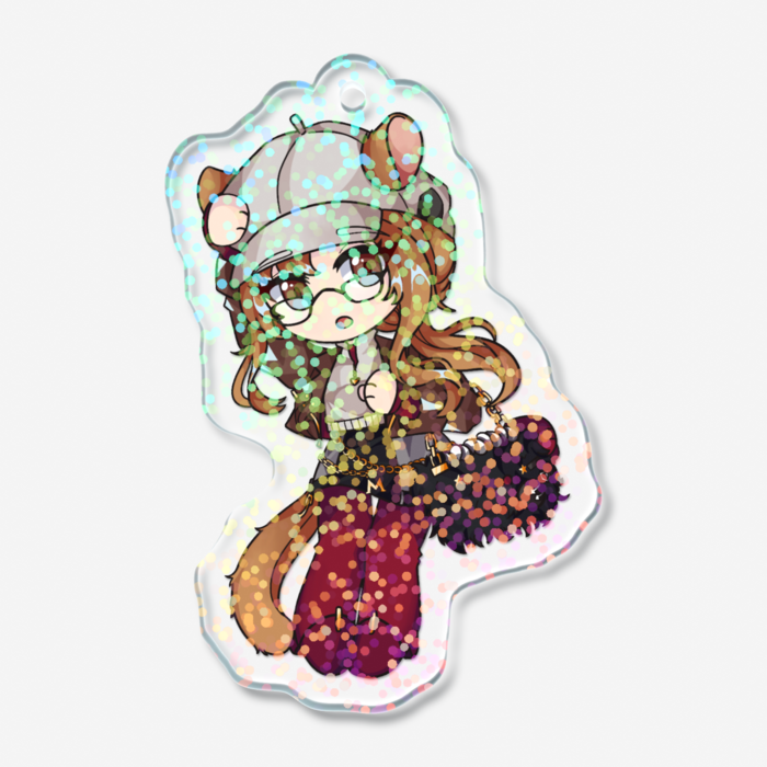 ホログラムアクリルキーホルダー - 50 × 50mm